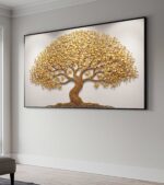 QUADRO COM BELA ARVORE EM ARTE MODERNA - Imagem 4