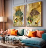 KIT ARTE FLORAL DOURADOS DECOR - Imagem 4