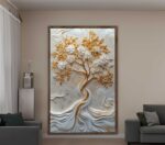 QUADRO COM ÁRVORE VERTICAL  EM ARTE MODERNA - Imagem 2