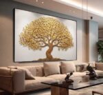 QUADRO COM BELA ARVORE EM ARTE MODERNA - Imagem 3