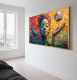 QUADRO EM ARTE DE PINTURA ABSTRATA MODERNA - Imagem 3