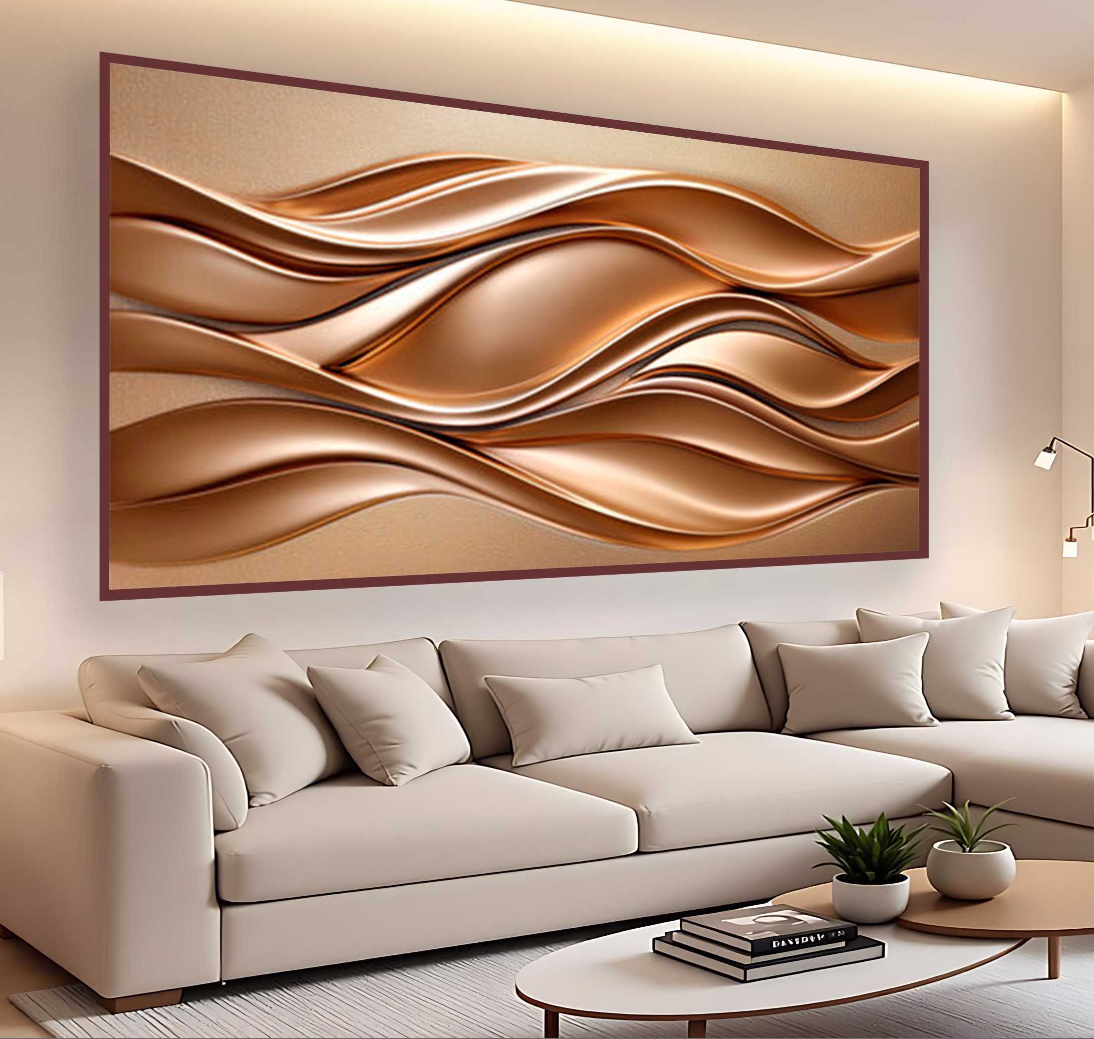 QUADRO EM MODERNA ARTE DE LUXO DECOR