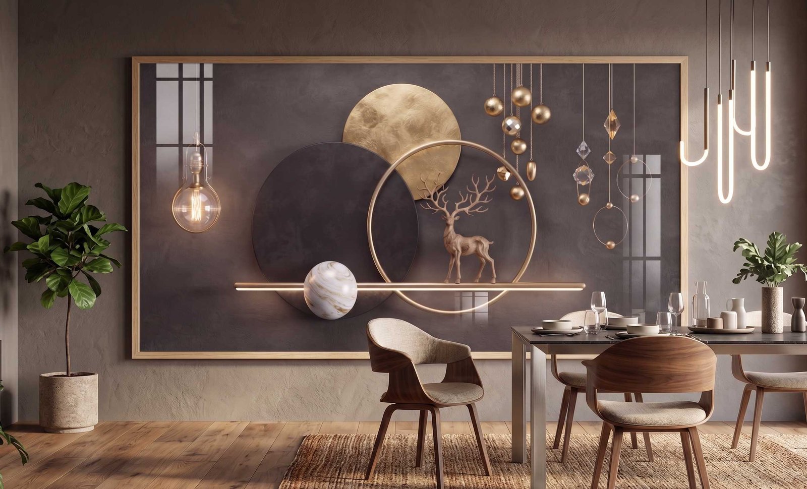D1 QUADRO DIGITAL ARTE LUXO E ELEGÂNCIA DECOR - Imagem 5