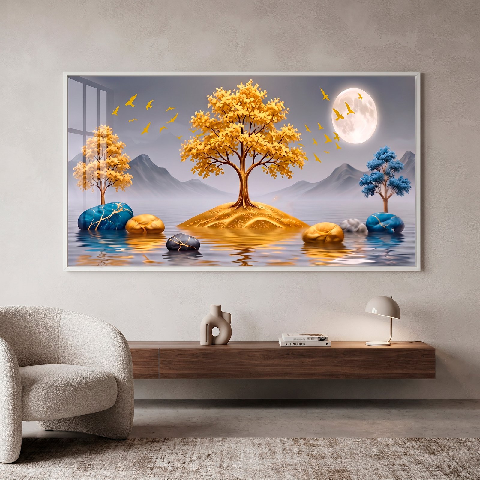 D2 QUADRO COM UMA LINDA PAISAGEM DIGITAL - Imagem 4