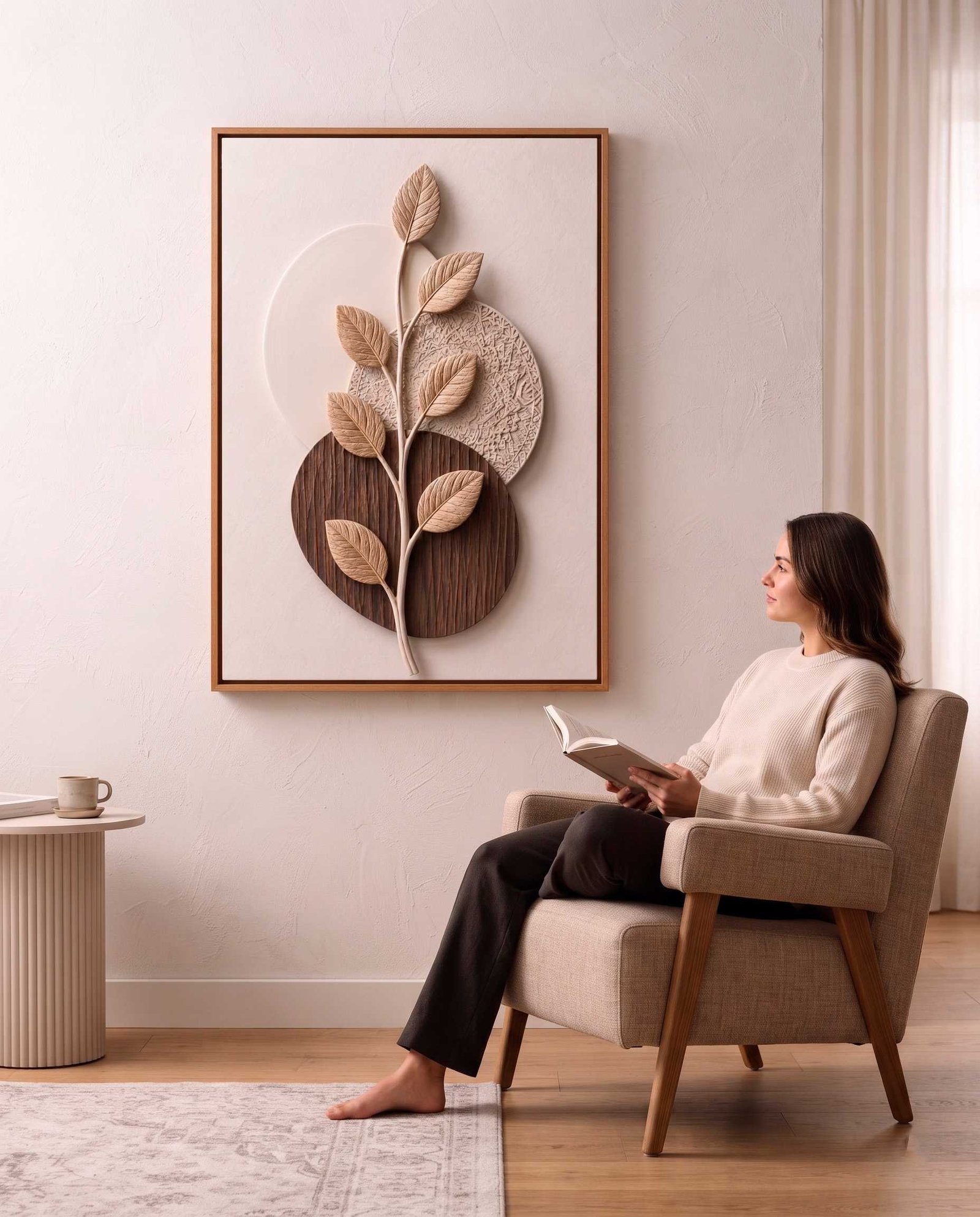 QUADRO EM LINDA ARTE MODERNA VERTICAL