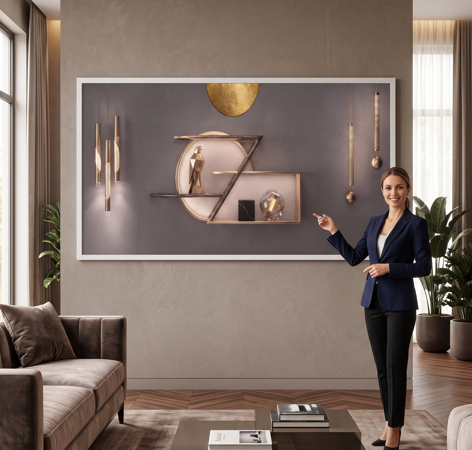QUADRO ARTE LUXO MODERNO DECOR