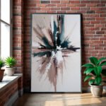 QUADRO EM ABSTRATAO ARTISTICO DECOR