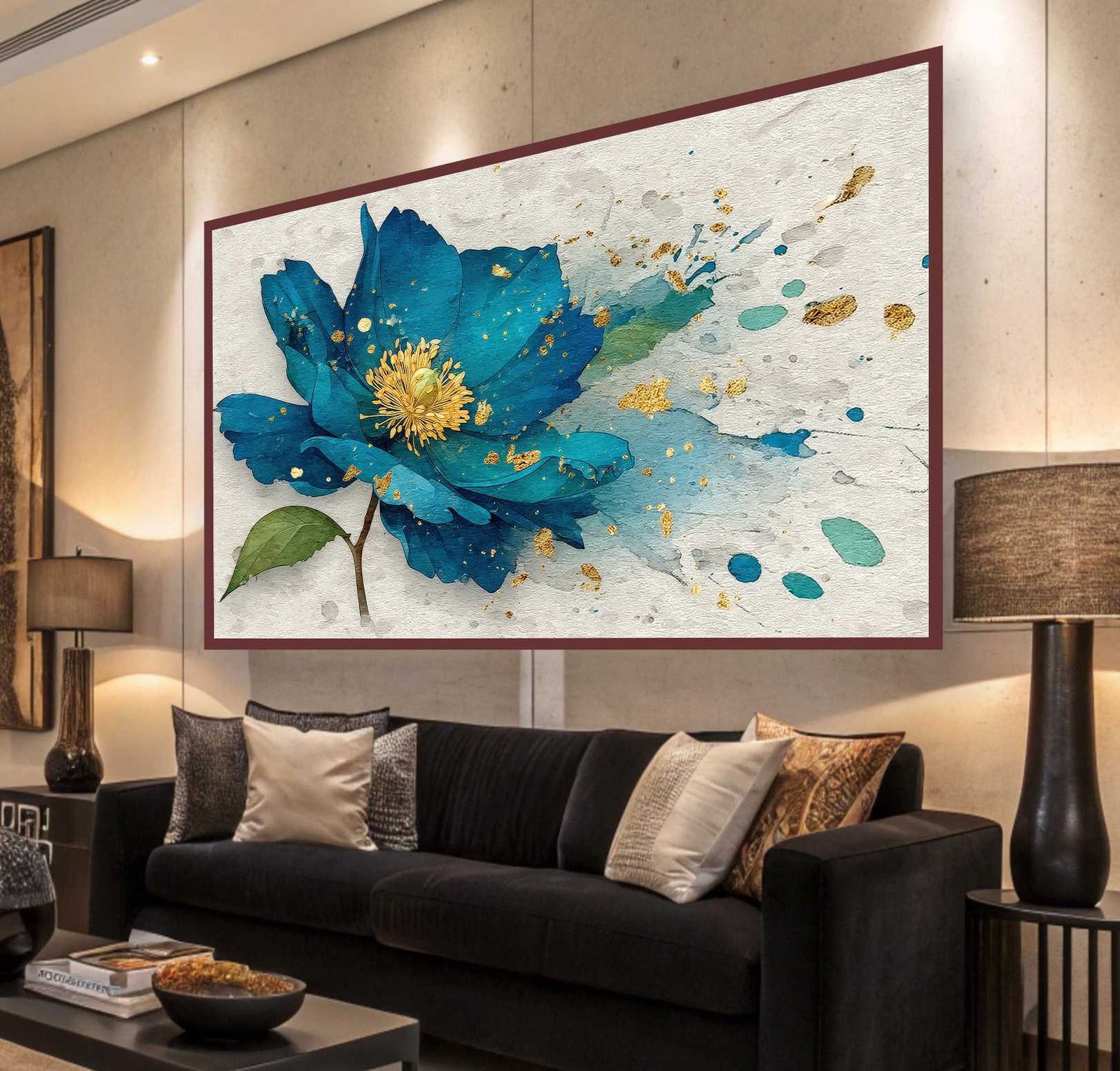 D1 PINTURA EM ABSTRATO COM ARTE ELEGANTE - Imagem 1