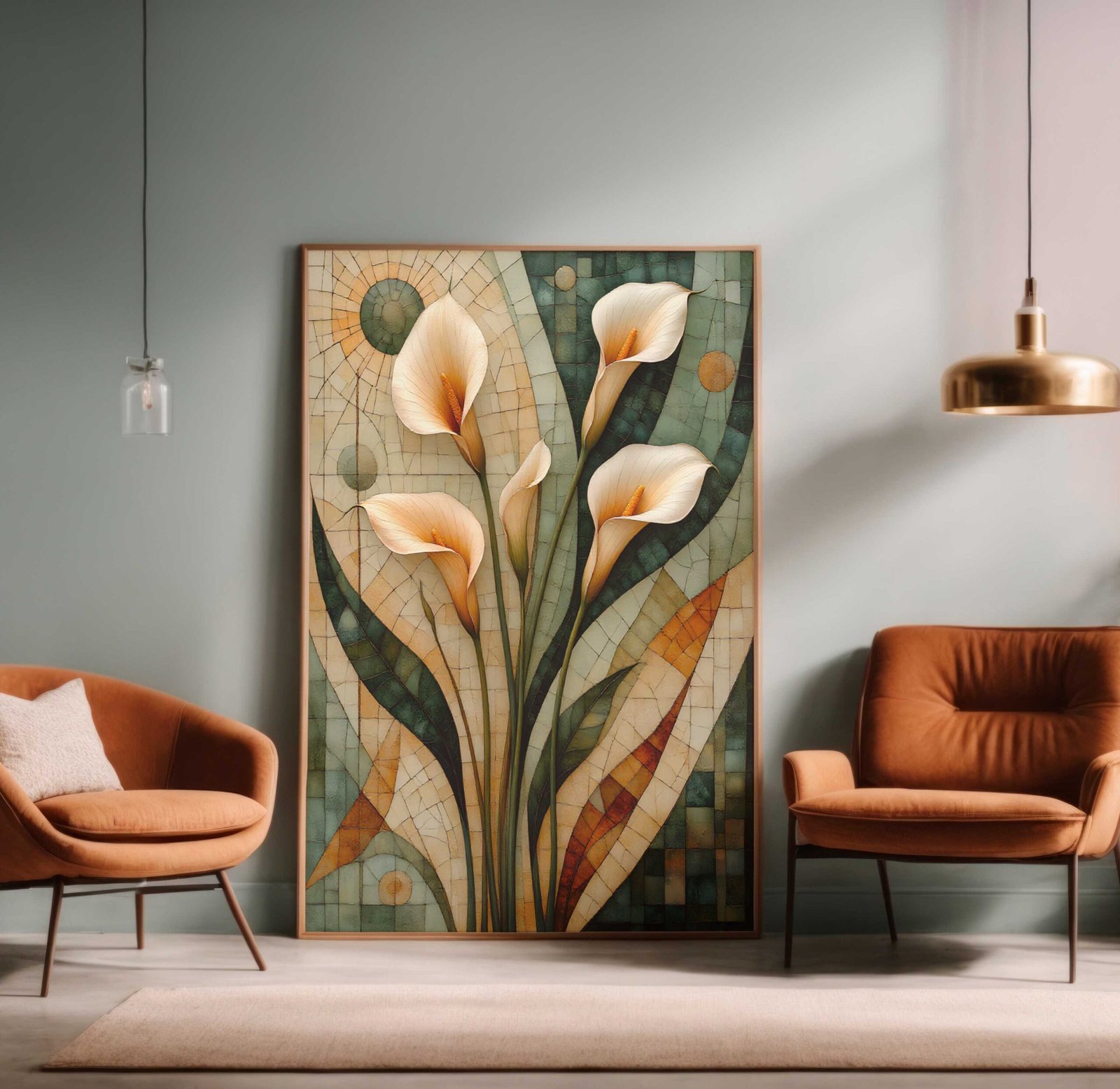 D1 QUADRO VERTICAL ELEGÂNCIA DECOR - Imagem 1