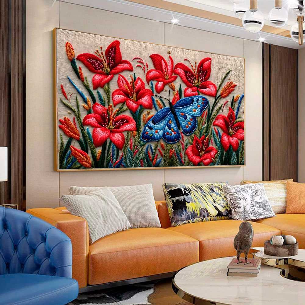 D1 QUADRO BELA ARTE NATUREZA EM VERMELHOS - Imagem 1