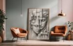 QUADRO EM ARTES CASAL ABSTRATO - Imagem 5