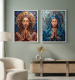 KIT JESUS E MARIA ABSTRATOS - Imagem 5