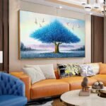 QUADRO ILSUTRAÇÃO A ARVORE AZUL