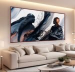 QUADRO EM PINTURA ARTE ABSTRATA MODERNA