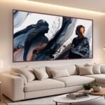 QUADRO EM PINTURA ARTE ABSTRATA MODERNA