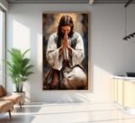 QUADRO ABSTRATO JESUS EM ORAÇÃO - Imagem 5
