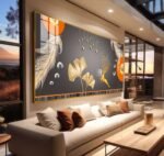 QUADRO EM MODERNA ARTE EM ILUSTRAÇÃO DECOR