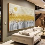 QUADRO PAISAGEM ABSTRATA DECOR