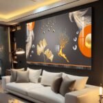 QUADRO EM MODERNA ARTE EM ILUSTRAÇÃO DECOR
