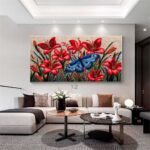 QUADRO BELA ARTE NATUREZA EM VERMELHOS - Imagem 5