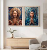 KIT JESUS E MARIA ABSTRATOS - Imagem 4