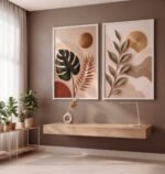 KIT DECOR MODERNO FLORAL ABSTRATO - Imagem 5