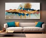 QUADRO ABSTRATO ARTE PAISAGEM  DECOR 3D - Imagem 5