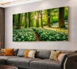QUADRO PAISAGEM EM LINDA FLORESTA - Imagem 4