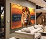 QUADRO LEAO COM FRASES - Imagem 4