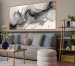 QUADRO EM ARTE ABSTRATA EM PINTURA MODERNA - Imagem 5