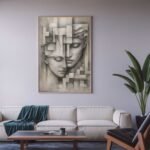 QUADRO EM ARTES CASAL ABSTRATO - Imagem 4