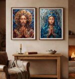 KIT JESUS E MARIA ABSTRATOS - Imagem 3