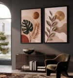 KIT DECOR MODERNO FLORAL ABSTRATO - Imagem 4
