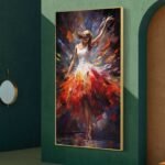 QUADRO ARTE PINTURA A BAILARINA - Imagem 3