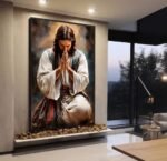 QUADRO ABSTRATO JESUS EM ORAÇÃO - Imagem 3