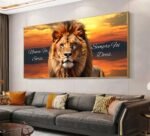 QUADRO LEAO COM FRASES - Imagem 3