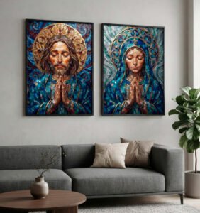 KIT JESUS E MARIA ABSTRATOS