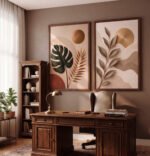 KIT DECOR MODERNO FLORAL ABSTRATO - Imagem 3