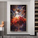 QUADRO ARTE PINTURA A BAILARINA - Imagem 2