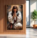 QUADRO ABSTRATO JESUS EM ORAÇÃO - Imagem 2