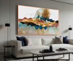 QUADRO ABSTRATO ARTE PAISAGEM  DECOR 3D - Imagem 3