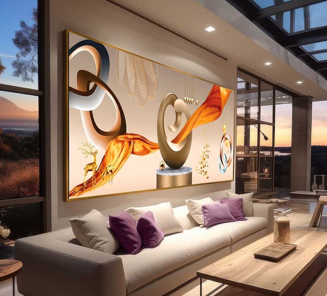 D5 QUADRO ARTE ILUSTRAÇÃO E ELEGANTEMODERNA - Imagem 1