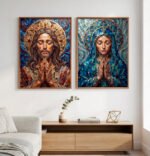 KIT JESUS E MARIA ABSTRATOS - Imagem 2