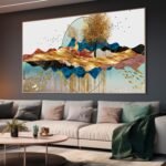 QUADRO ABSTRATO ARTE PAISAGEM  DECOR 3D