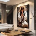 QUADRO ABSTRATO JESUS EM ORAÇÃO