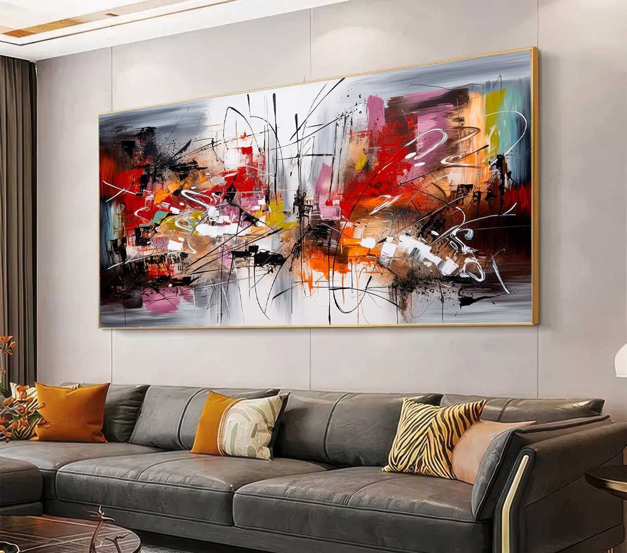 D5 QUADRO ABSTRATO SURREAL - Imagem 1
