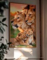 QUADRO VERTICAL  A FAMILIA DO REI LEÃO