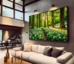 QUADRO PAISAGEM EM LINDA FLORESTA