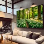 QUADRO PAISAGEM EM LINDA FLORESTA