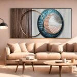 QUADRO ARTE DECOR GEOMETRICO MODERNO